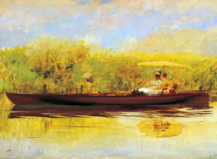 Giuseppe De Nittis, Ora tranquilla (1874), olio su tela. Vicenza, collezione privata (foto Giovanni Amoretti)